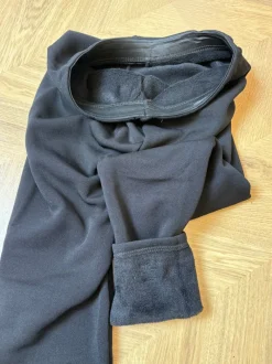 Aline leggings med fleece sort Likelondon
