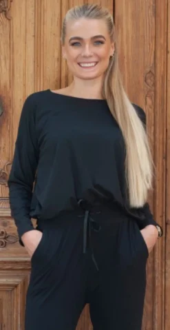 Alma bluse sort