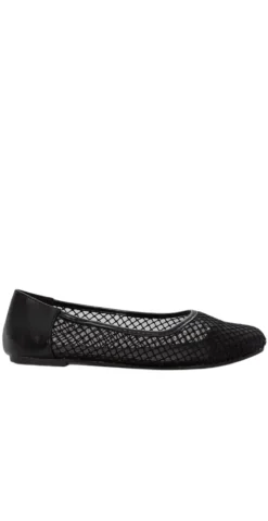Ballerina med mesh sort