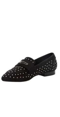 Ballerina-loafers med nitter sort