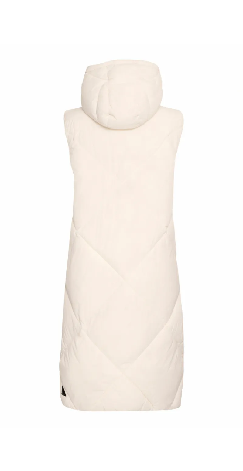 Bomina vest med lynlås birch