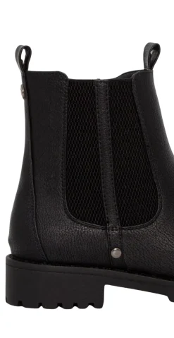 Boots i vegansk læder sort