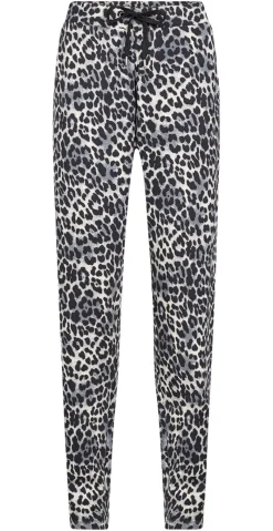 Bree bukser med leopardprint sort
