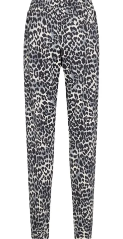 Bree bukser med leopardprint sort