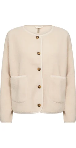Darla teddy cardigan creme