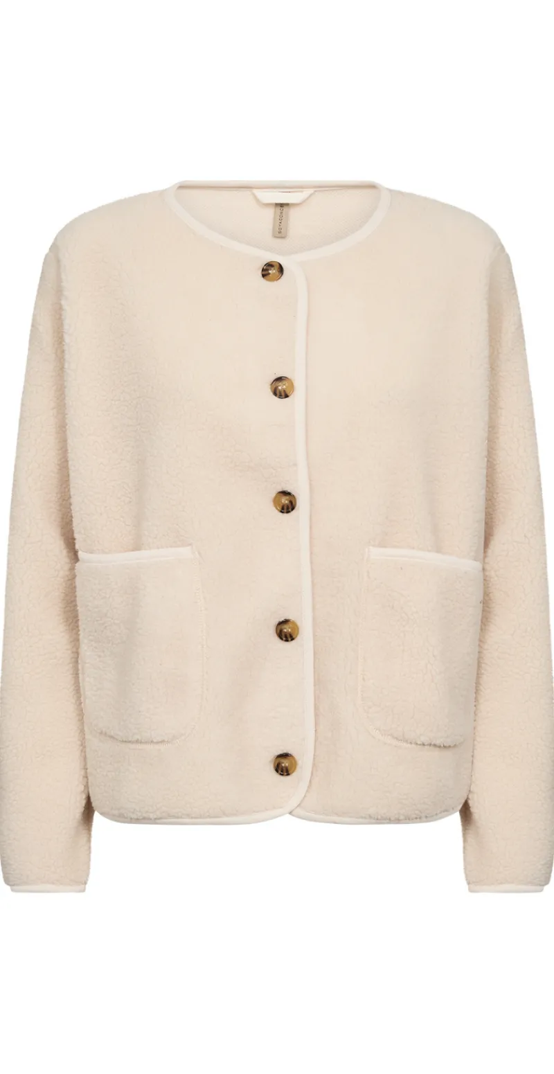 Darla teddy cardigan creme