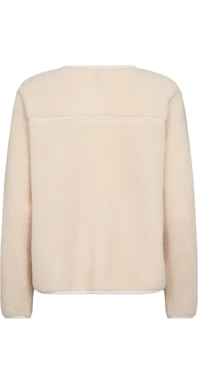 Darla teddy cardigan creme