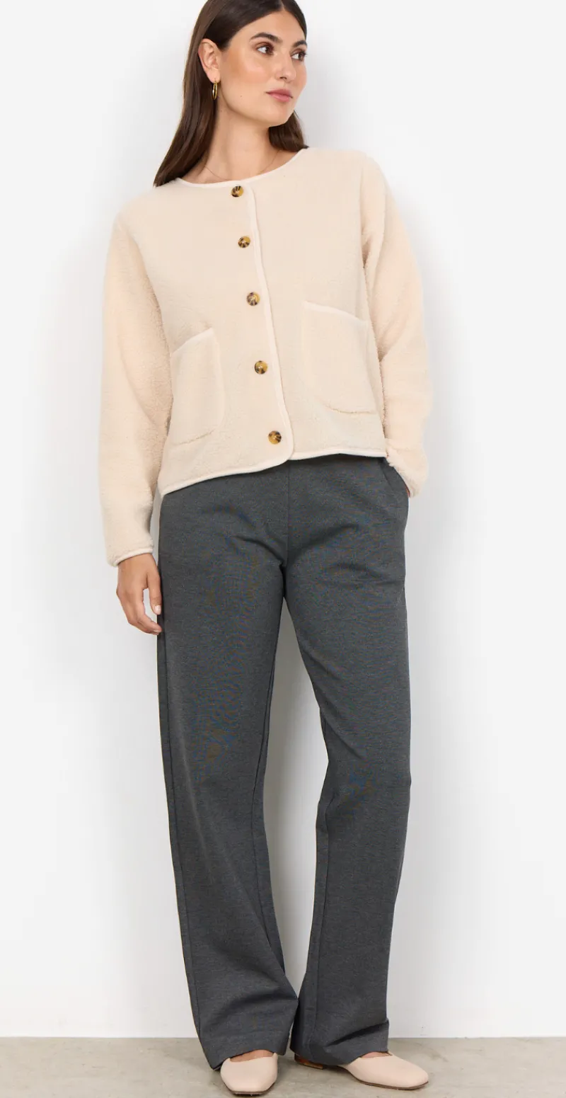 Darla teddy cardigan creme