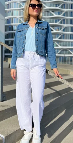 Denim jakke medium blå