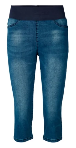 Denim shantal capri buks mediumblå
