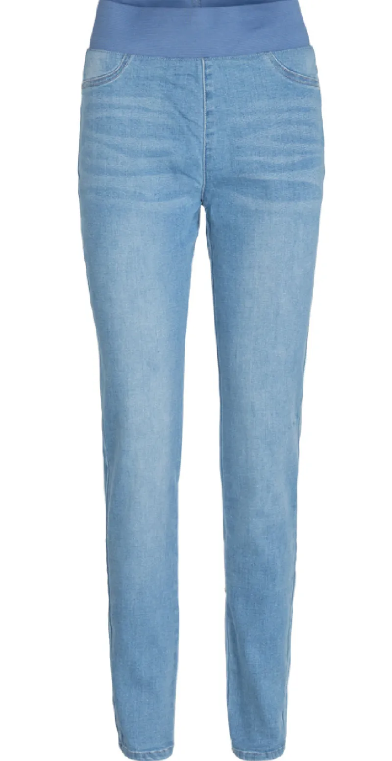 Denim shantal stretch buks lys blå
