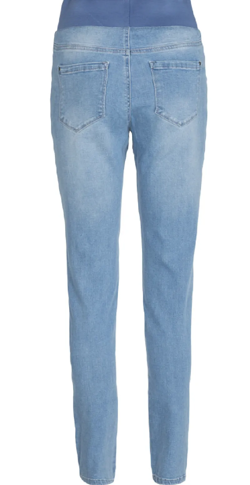 Denim shantal stretch buks lys blå