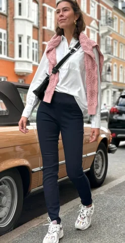 Denim shantal stretch buks mørk blå