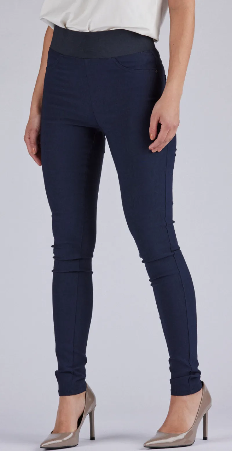 Denim shantal stretch buks mørk blå
