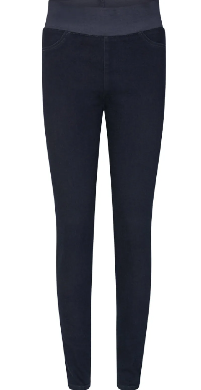 Denim shantal stretch buks mørk blå