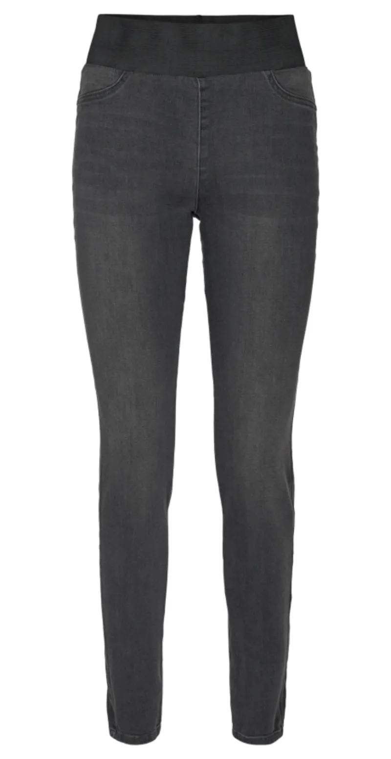 Denim shantal stretch buks dark grey