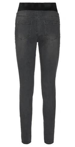 Denim shantal stretch buks dark grey