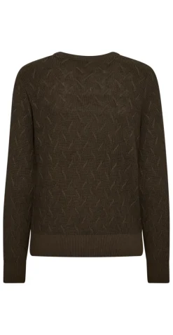 Dodo strikket pullover med mønster morel Freequent