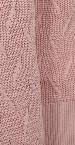Dodo strikket pullover med mønster pale mauve Freequent