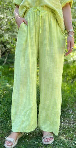 Elise stribet buks lime LikeLondon