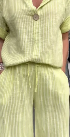 Elise stribet buks lime LikeLondon
