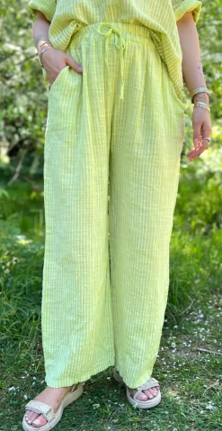Elise stribet buks lime LikeLondon