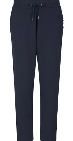 Emily 7/8 Buks med flæsedetalje ved lommerne navy