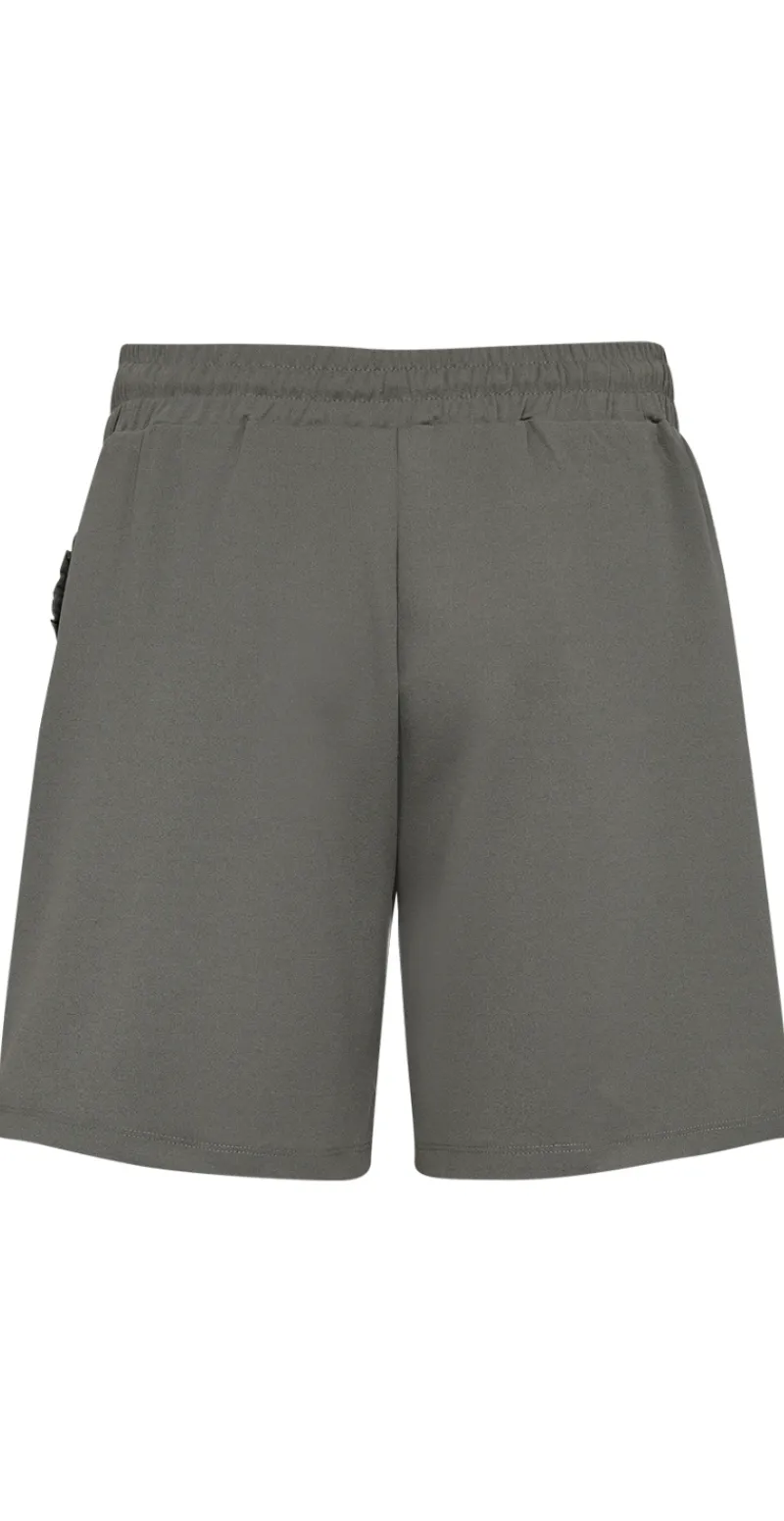 Emily shorts med flæsedetalje ved lommerne khaki