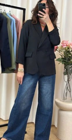 Ewa blazer sort LikeLondon