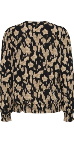Filmena bluse black mix
