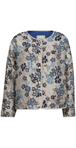 Flora jakke med blomsterprint moonbeam