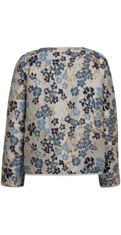 Flora jakke med blomsterprint moonbeam