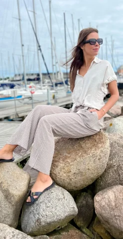 Forudbestil uge 25 Elise stribet buks brun Likelondon
