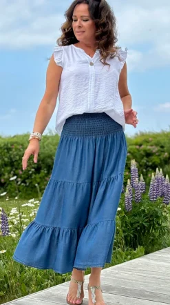 Forudbestil uge 26 Filippa nederdel og kjole i denim LikeLondon