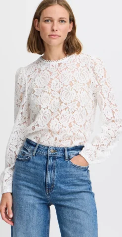 Gilace blonde bluse off white