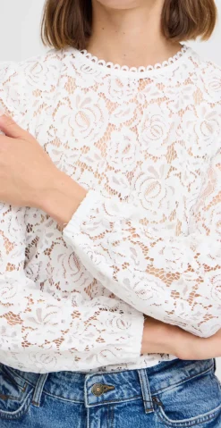 Gilace blonde bluse off white