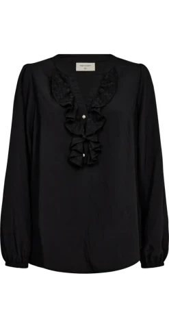 Gruly bluse sort