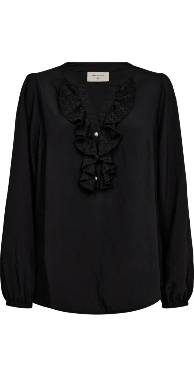 Gruly bluse sort