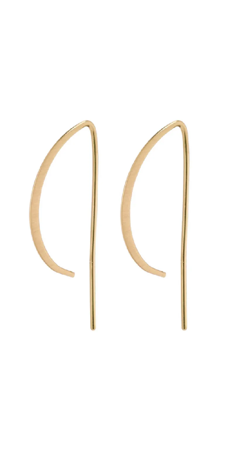 Guld feminin ørering