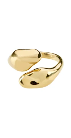 Guldbelagt ring med shiny finish
