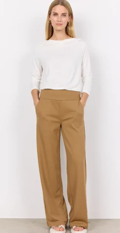 Hallie bluse med drapering foran hvid