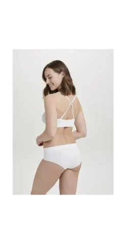 Hvid microfiber hipster trusser