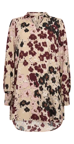 Irena tunika med blomsterprint blomme