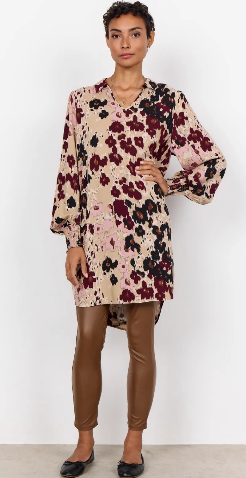 Irena tunika med blomsterprint blomme