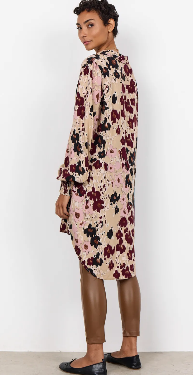 Irena tunika med blomsterprint blomme