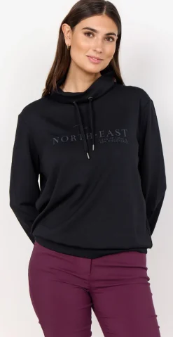 Isabella sweatshirt i modal kvalitet sort