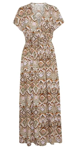Joella maxi kjole aloe boho mix
