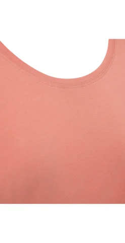 Joke bluse med opsmøg burnt coral