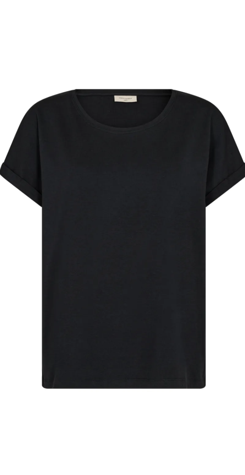 Joke bluse med opsmøg sort