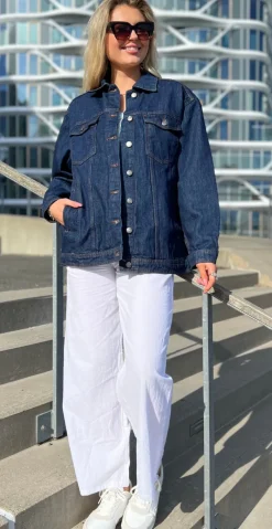 Kalo oversize denim jakke dark blue